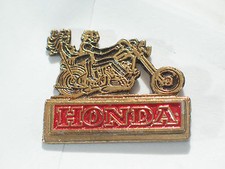 Vintage Honda Motorcycle Rider Lapel Pin, (Choice of 1 - Silver or Gold) ***