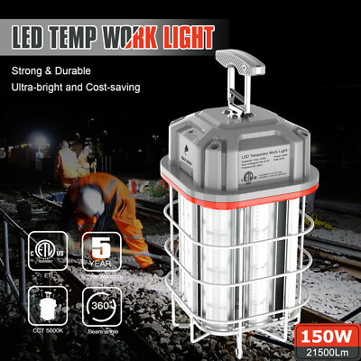 150W LED Temporary Work Light 21500LM Construction Linkable Building JobSite ETL