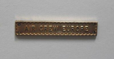 FULL SIZE - AIR CREW EUROPE MEDAILLENBARREN / SPANGE - MESSING.