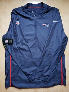 New England Patriots Nike Sideline Half Zip Pullover Jacket Men S Large L Ebay