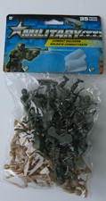Military Combat Soliders-35 Piece Set-Green  Tan In Color-2 Inch Tall Plastic