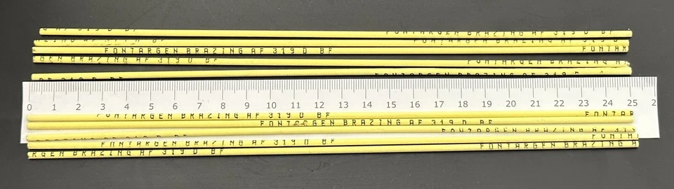 10 Stk Silberlot, 34% Silber, ummantelt, umhüllt, Fontargen AF319D BF Hartlot