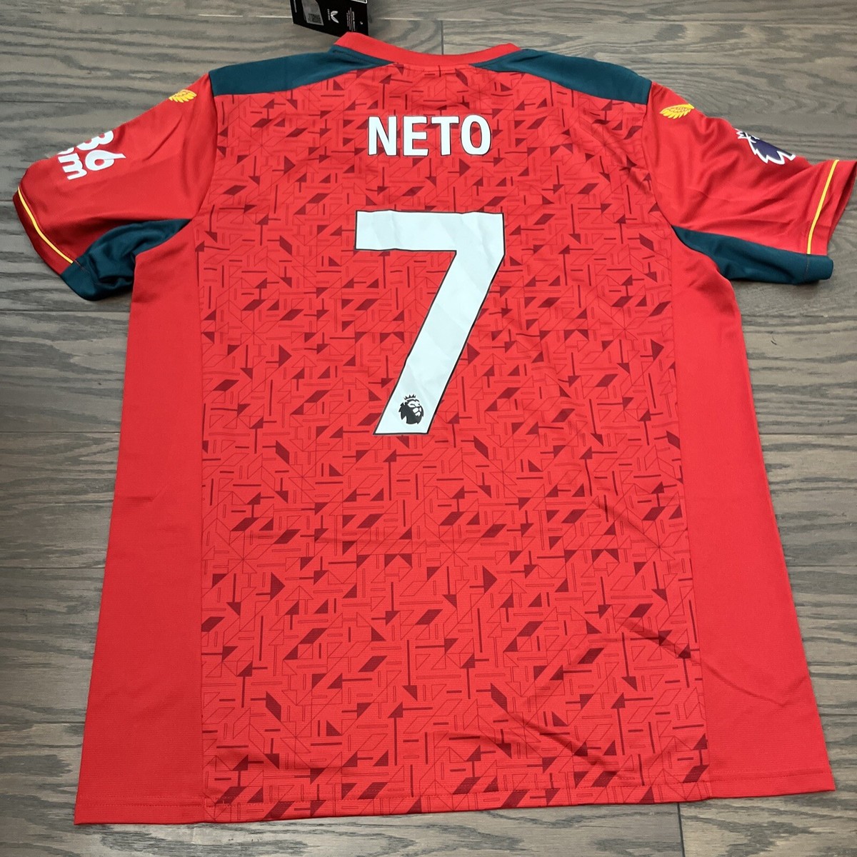 Wolves 23-24 Away 長袖　Pedro Neto ペドロ•ネト Castore Wolverhampton Wanderers Wolves FC Away Jersey 23/24