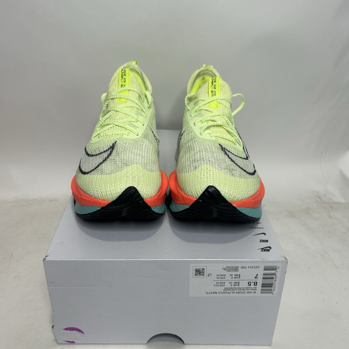 Nike Air Zoom Alphafly NEXT% “Barely Volt Orange” CZ1514-700
