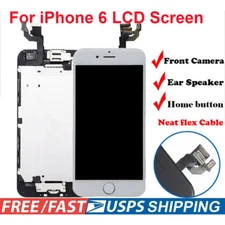 For iPhone 6 LCD Complete Touch Screen Replacement Digitizer Home Button +Camera