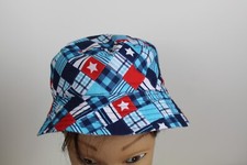 Jumping Beans Sun Hat Patriotic Plaid Children's Size 2-4T