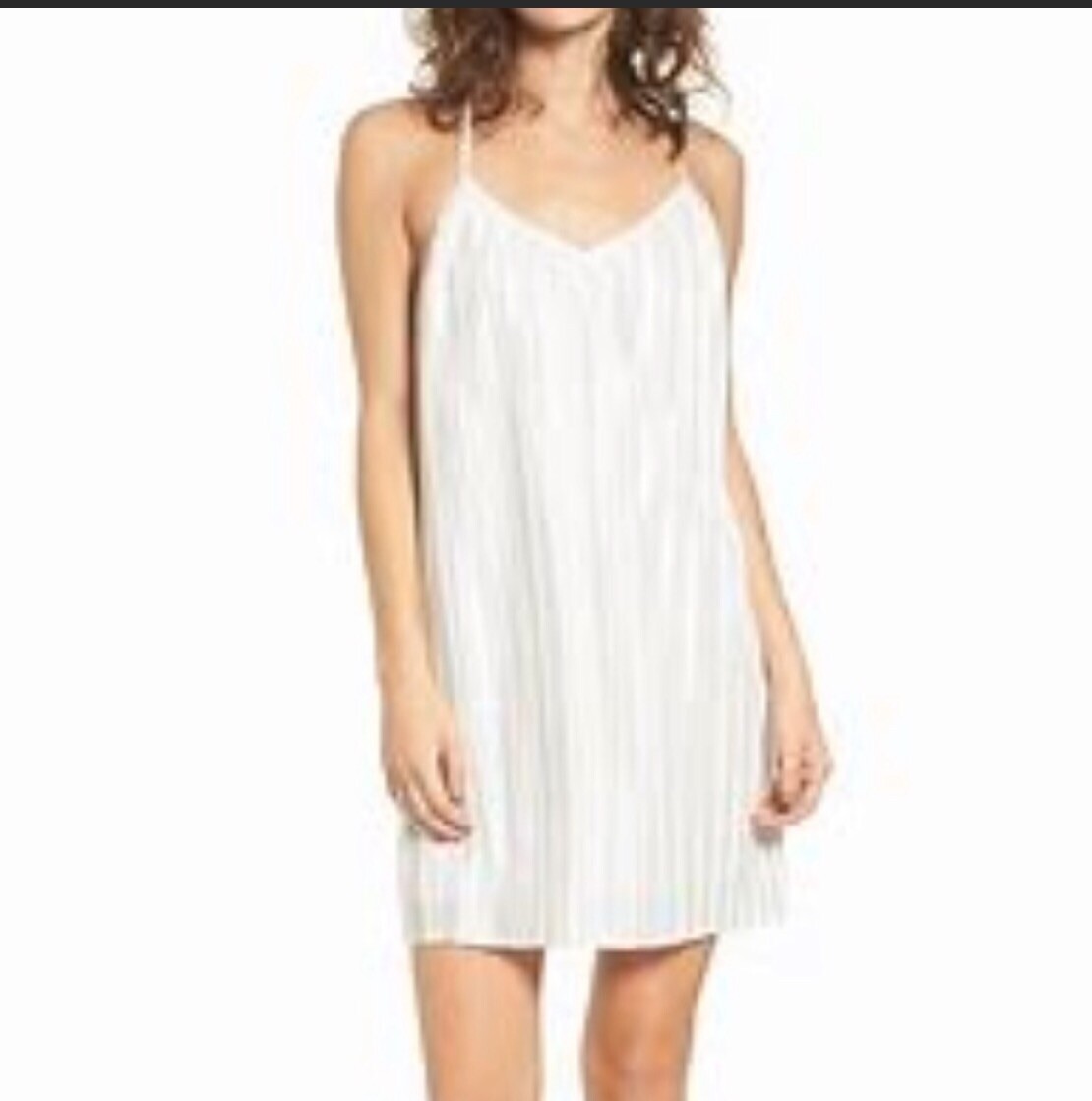 FILA Abito Slip Stone Row Just Pleat It Bianco Taglia Large