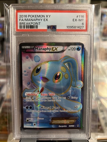 Manaphy-EX graded PSA 6 for sale on eBay