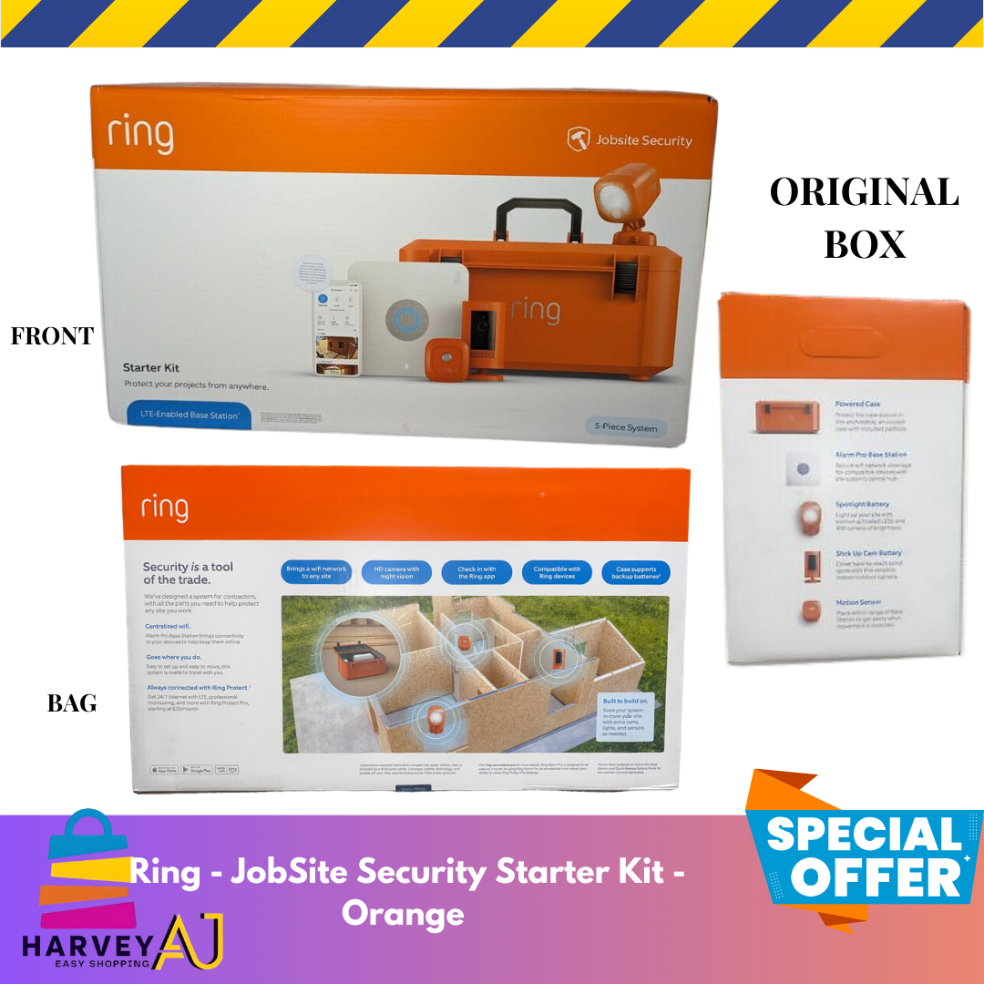 Ring Jobsite Security Starter Kit 5 Piece System LTE Enabled Base Station New eBay