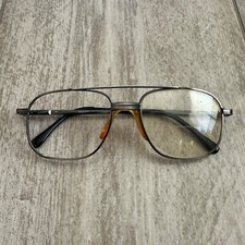 Vintage Retro Modern Kevin Dark Prescription Eyeglass Frames Aviator Geek Chic