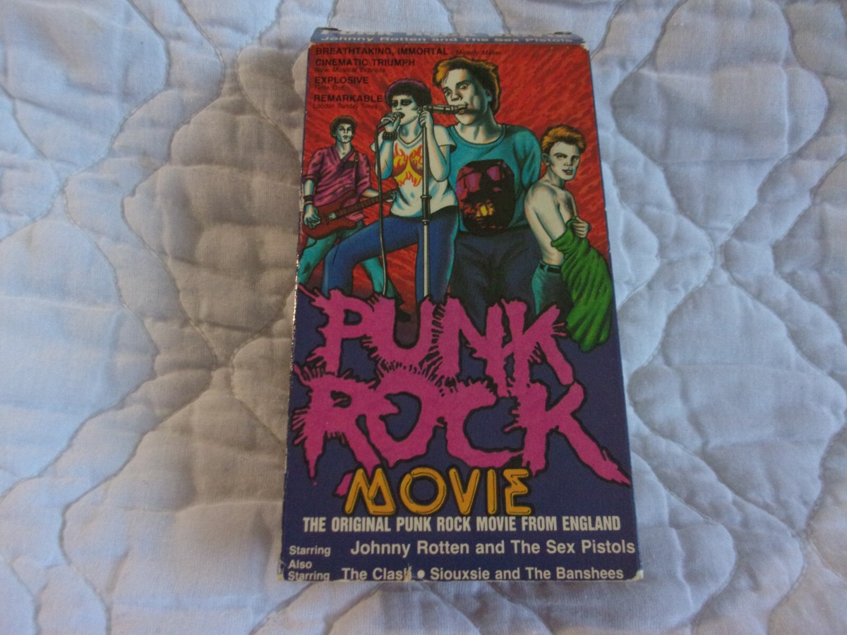 THE PUNK ROCK MOVIE VHS LOT SEX PISTOLS CLASH JAM IGGY POP