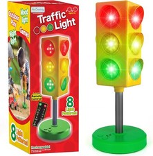ArtCreativity Traffic Light Lamp - for Kids with Yellow