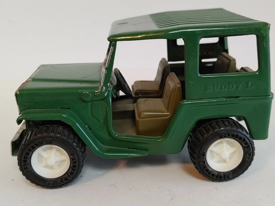 Jeep Buddy L vintage acero prensado verde #13941 Foto 2 de 4