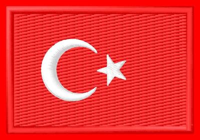  Flagge Türkei Flag Turkey iron-on Aufnäher patch