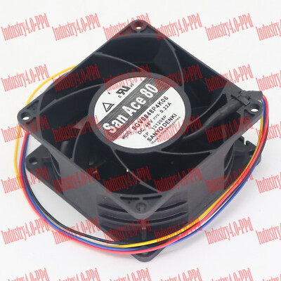 One New For SANYO San Ace80 9GV0848P4K06 48V 0.22A cooling fan One Year Warranty