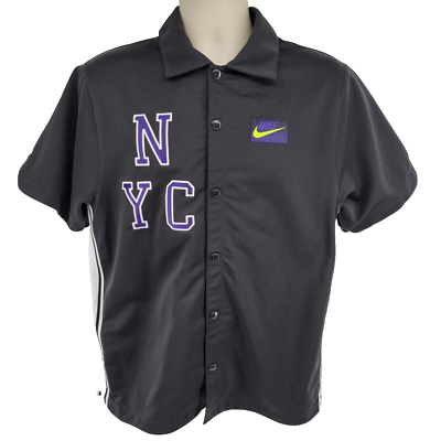 Nike NYCOURT Challenge Tennis Snap Button Shirt CJ3300-045 Size M