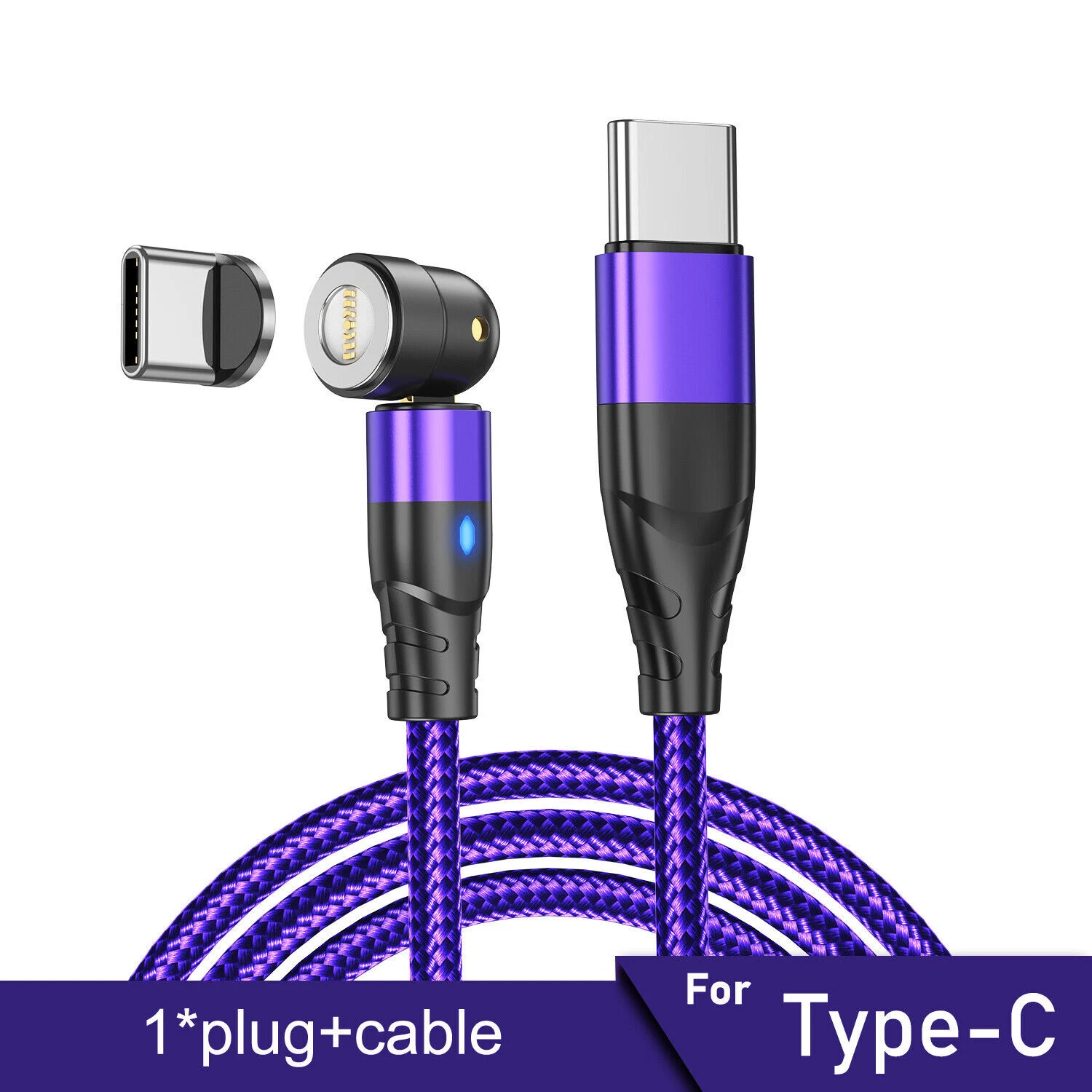 Magnetic PD 60W To Type C Micro USB 3A Fast Charging Cable Data Sync Cord_voghion.com
