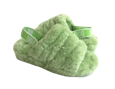 UGG FLUFF YEAH SLIDE APPLE MOCASSIN SLIP ON SANDAL US 8 / EU 39 / UK 6