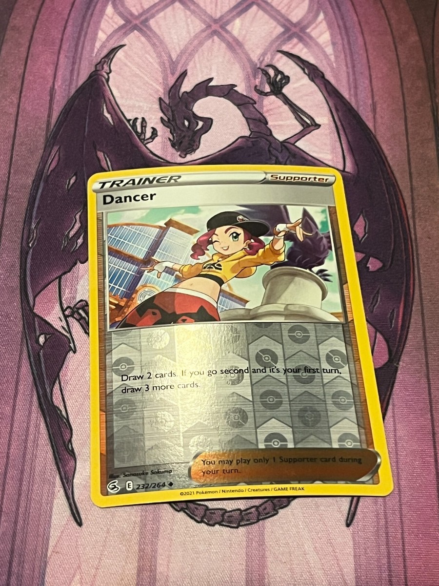 trainer dancer pokemon card value Full Art 259/264 If you go second and its your first turn Dancer 259/264 Fusion Strike Holo