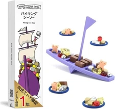 itten Viking Seesaw Board Game Fan Brick Series No.4 Balance Game New Japan