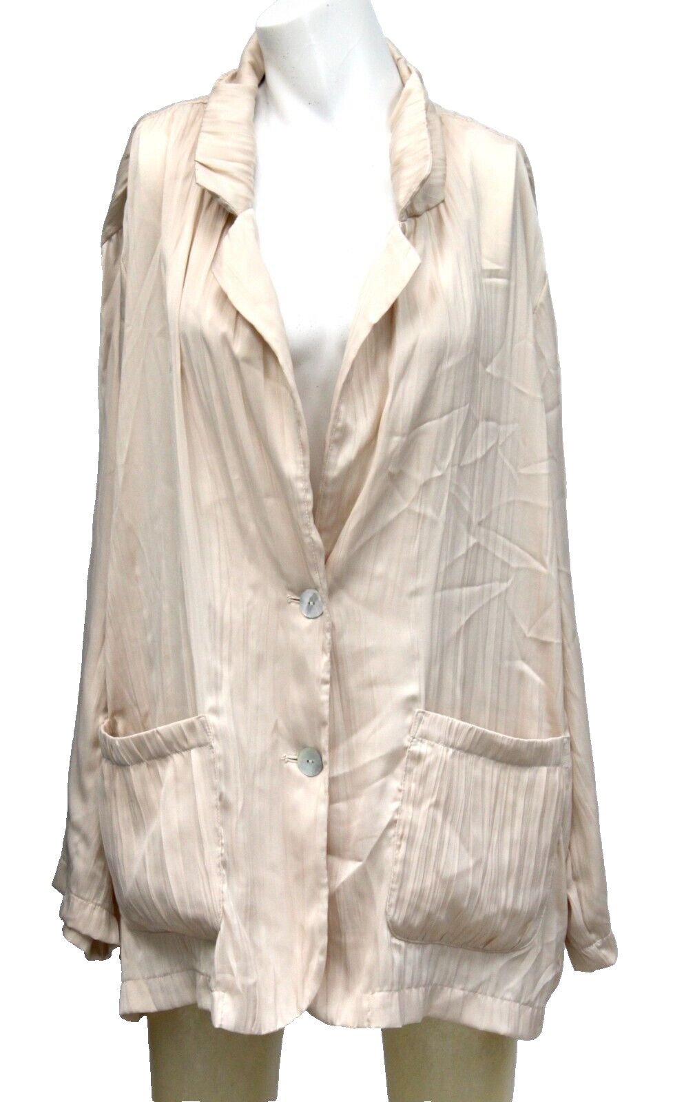 Zara Light Beige Women's Jacket Basic Outerwear L… - image 5