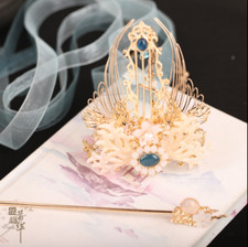 Hanfu Hair Crown Men Women Chinese Vintage Hair Accessories Jewelry Headdress