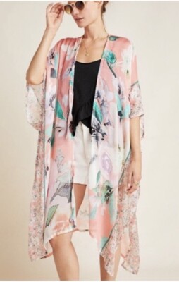 Anthropologie Akemi + Kin Floral Open Kimono NEW