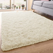 Fluffy Rugs Anti Slip Shaggy Rug Large Soft Living Room Bedroom Carpet Floor Mat