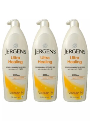3 x Jergens Ultra Healing Extra Trockene Haut Feuchtigkeitscreme 21oz.