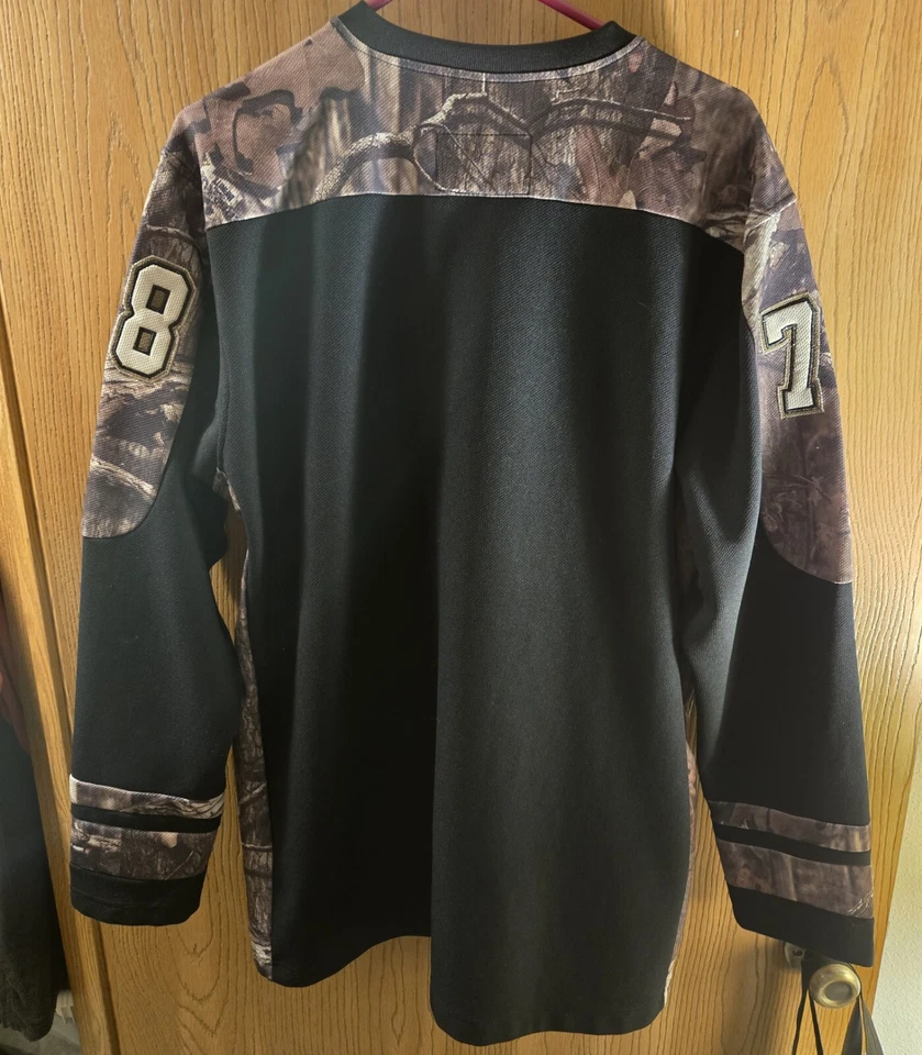 Legendary Whitetails Mens Camouflage Hockey Jersey Stitched #78 Camo Size Large - Image 2 of 4