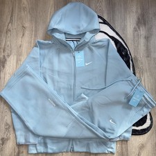 Nike x NOCTA Tech Fleece Hoodie  Pants Set Blue Size M-Free Shipping 