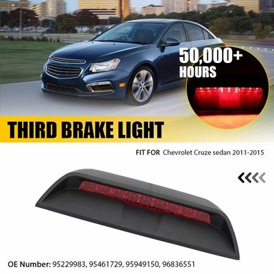 High Mount LED 3rd Brake Stop Light Red Center Rear Fits 11-15 Chevy Cruze sedan
