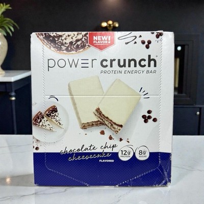 Power Crunch Protein Energy Bar, Chocolate Chip Cheesecake, 12 Bars, 12g Protein