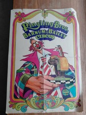 1972 Ringling Bros Barnum and Bailey Circus Poster Clown 17" x 24" Vintage Rare