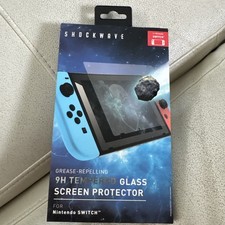 Nintendo Switch 9H tempered glass Screen Protector by Shockwave.Grease Repelling