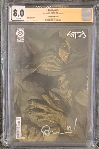 Batman #6 (4/26), Matt Fraction Signed Foil Cover CGC 8.0