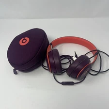Beats Solo 3 A1796 Wireless On-Ear Bluetooth Headphones Purple W/ Case