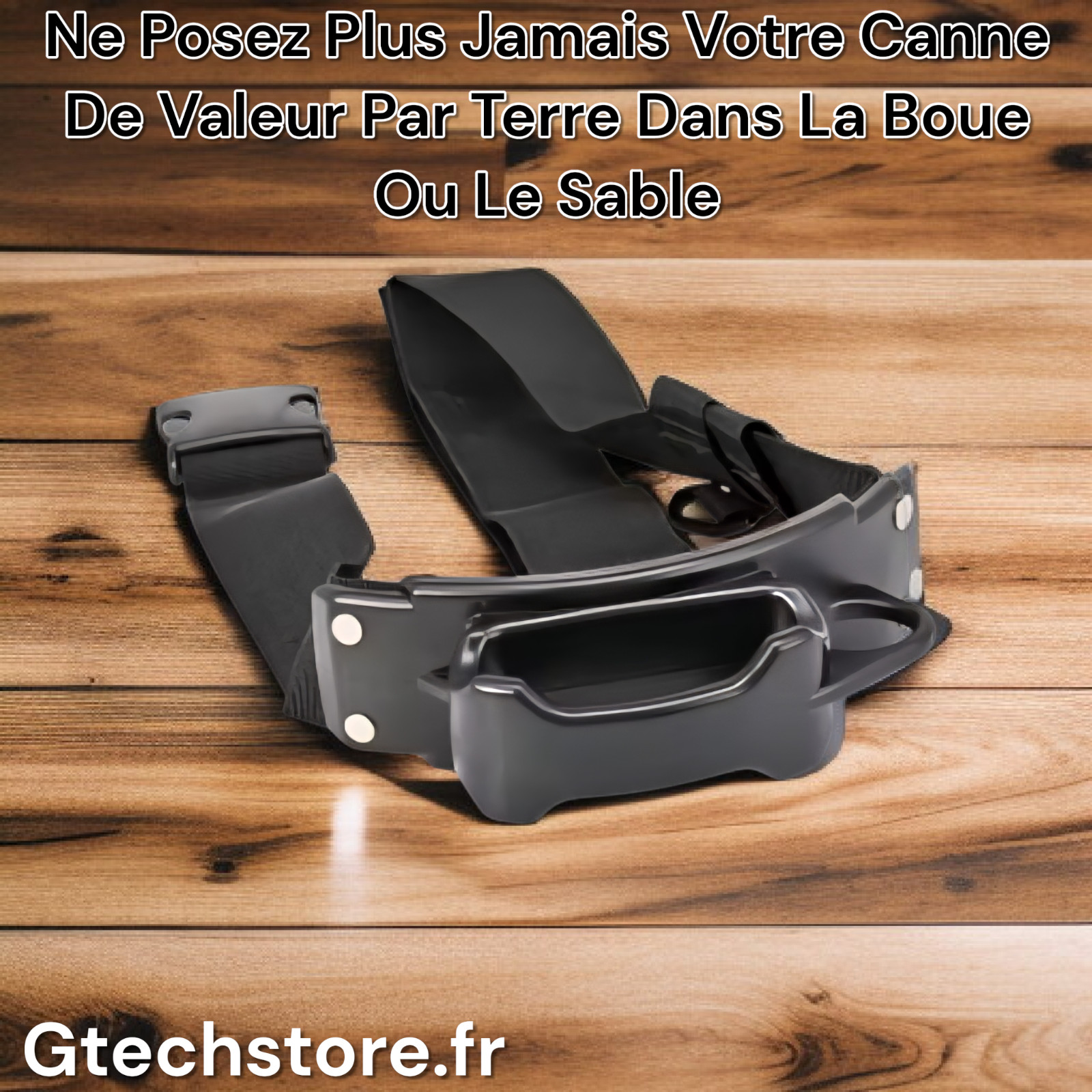 Ceinture de pêche pour sécuriser les cannes à leurre réglable 100 cm anti-chute