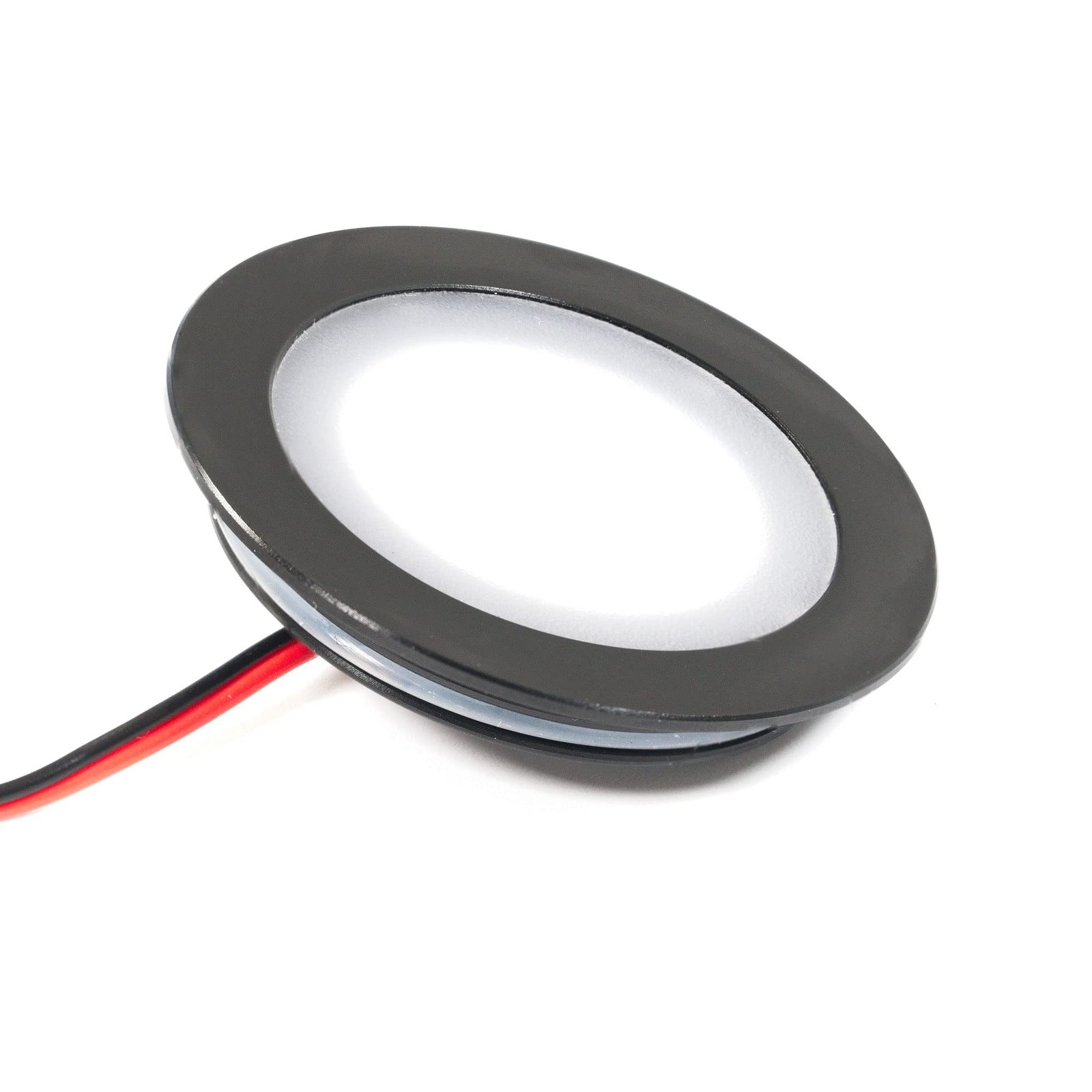 Mini spot LED encastrable extra plat finition aluminium brossé 12mm de profondeur