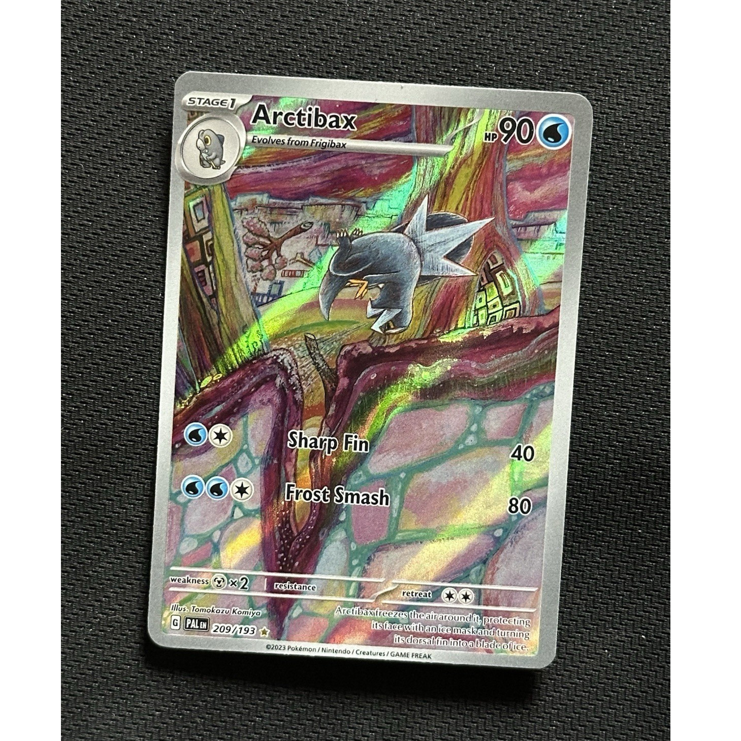 Pokémon TCG Pokemon Company Arctibax 209/193 Paldea Evolved Rare Holo ENG