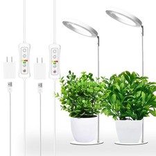 144 LED Full Spectrum Grow Light for Indoor Plants with Adjustable Height, Timer