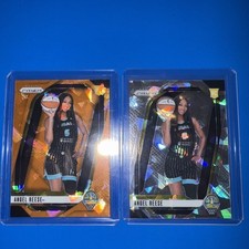 Angel Reese Rookie Card 2024 Panini Prizm WNBA Cracked Ice Variation