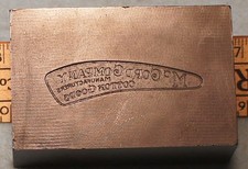Etiqueta de fabricante de artículos de algodón McCord Company 1936 troquel de estampado de acero RH716