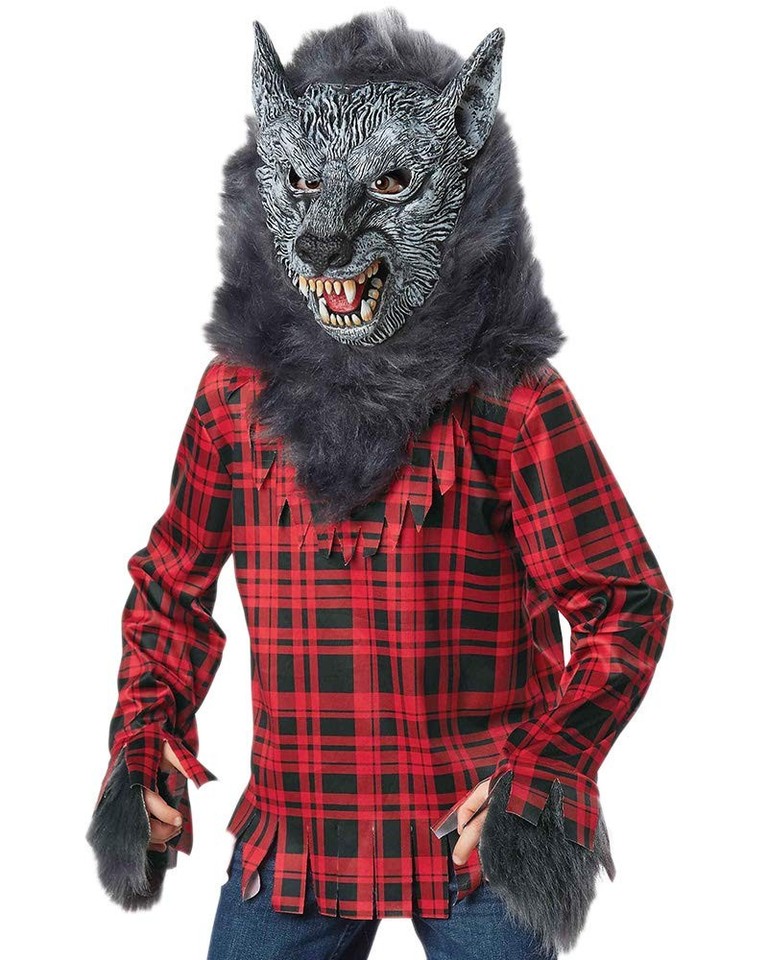 Werewolf Uniform Seasons Boys Full Moon Werewolf Costume, Halloween Wolf Cosplay Suit | eBay