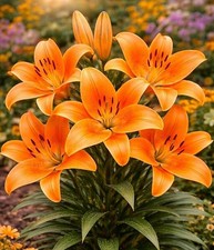 10 Surfside Orange Lily Bulbs for Planting – Bright Orange