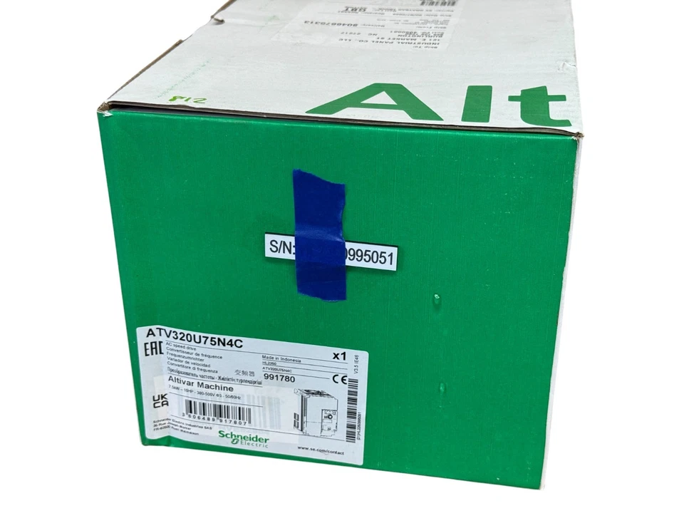 Schneider ATV320U75N4C 7.5kW 10HP 380-500V 3PH Compact Variable Speed Drive New - Image 2 of 4