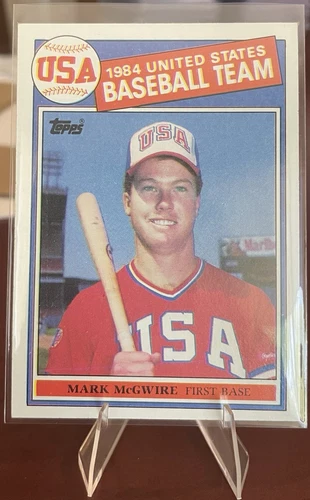 1985 Topps Mark McGwire 1984 USA Team Rookie Card RC #401 Sharp Card