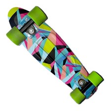 Originale Ridge Penny board Mini Cruiser Skateboard neon giungla bianco 57 cm raro