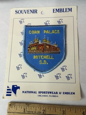 CORN PALACE SOUTH DAKOTA VINTAGE PATCH Applique HAT VEST BADGE SOUVENIR