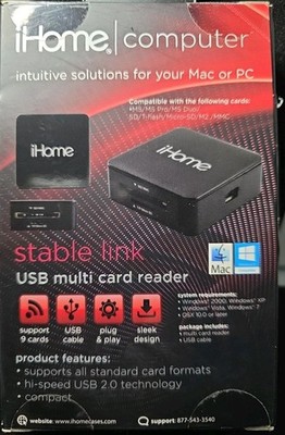 USB 3.0 Memory Card Reader, 7 in 1 Adapter Hub, for SD, CF, TF, Micro SD, XD, MS